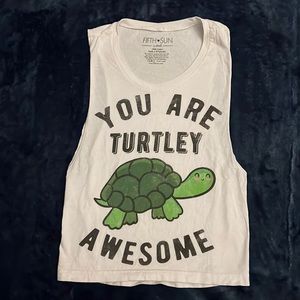 White workout muscle tank!